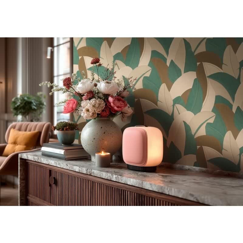 Botanical & Dschungel-Muster Vliestapete im Beige-Ton - Vibes & Styles Serie (KG-177107)