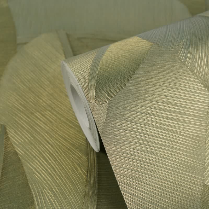 Elegante Vliestapete Grün-Botanical & Dschungel - Exklusiv Vibes & Styles (KG-177109)