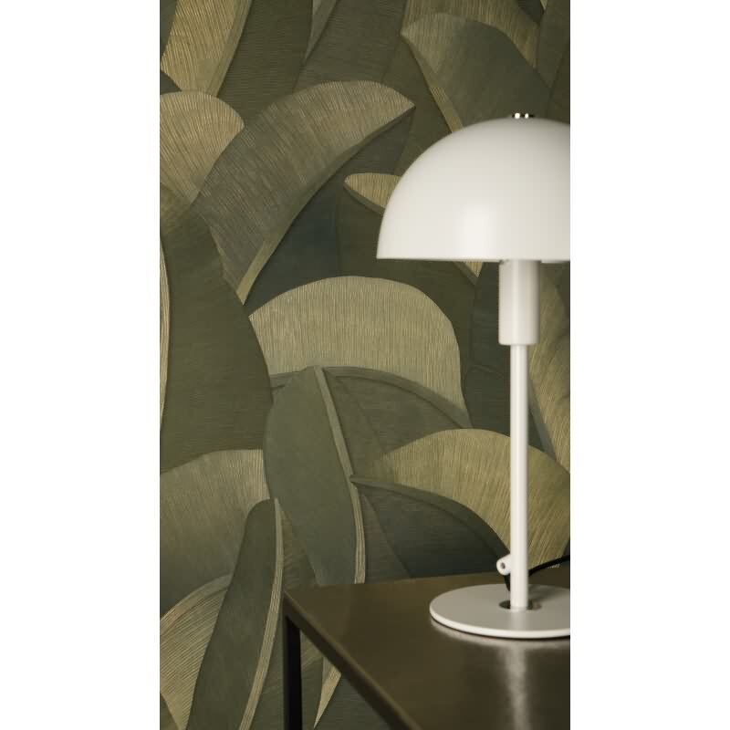 Elegante Vliestapete Grün-Botanical & Dschungel - Exklusiv Vibes & Styles (KG-177109)