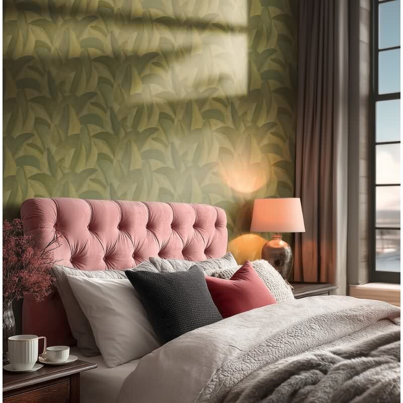 Elegante Vliestapete Grün-Botanical & Dschungel - Exklusiv Vibes & Styles (KG-177109)