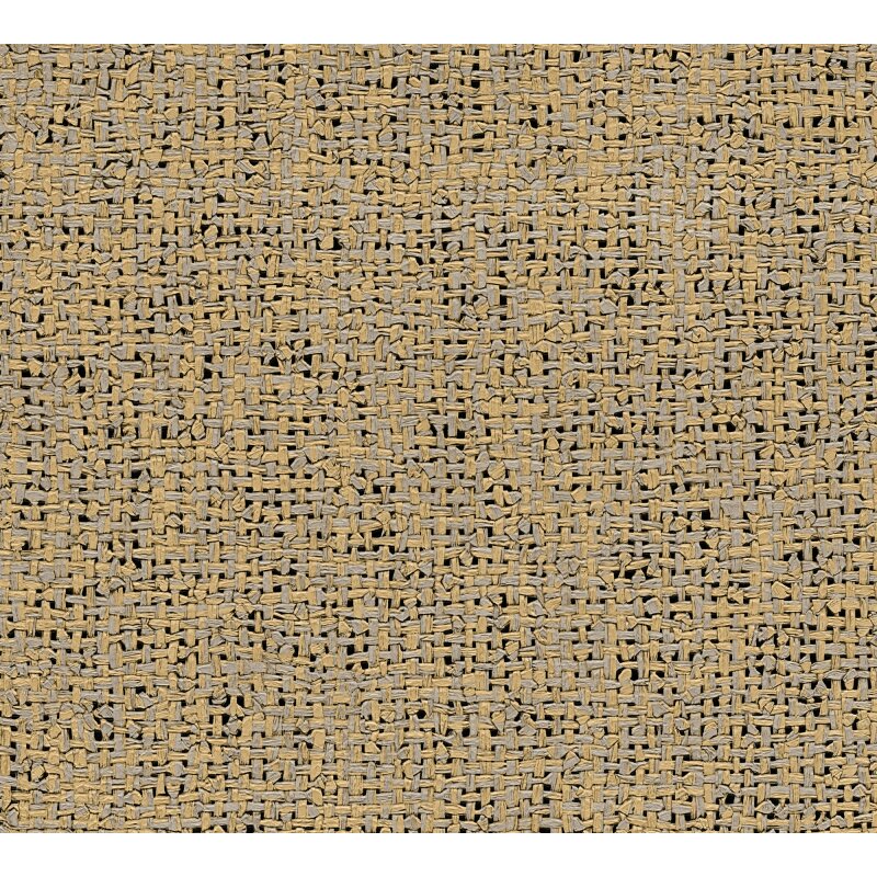 Orange Stoff & Geflecht-Design Vliestapete - Vibes & Styles Kollektion (KG-177112)