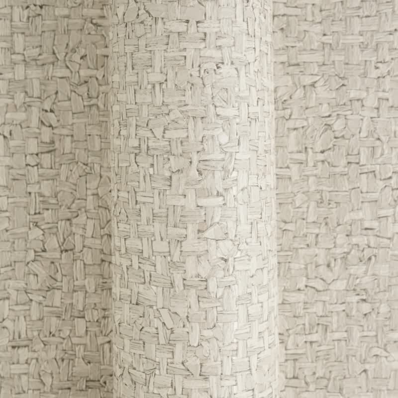 Stoff & Geflecht Vliestapete in Beige & Grau - Vibes & Styles von livingwalls (KG-177114)