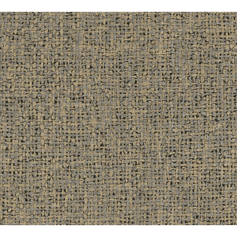 Premium Vliestapete Stoff & Geflecht Braun mit Grau - Vibes & Styles (KG-177115)