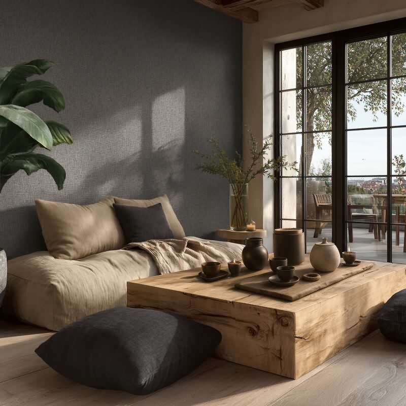 Vliestapete Grau Stoff & Geflecht - Vibes & Styles Edition von livingwalls (KG-177116)