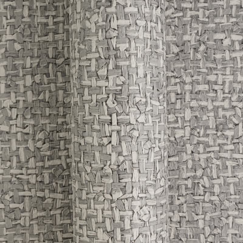 Vliestapete Grau Stoff & Geflecht - Vibes & Styles Edition von livingwalls (KG-177116)