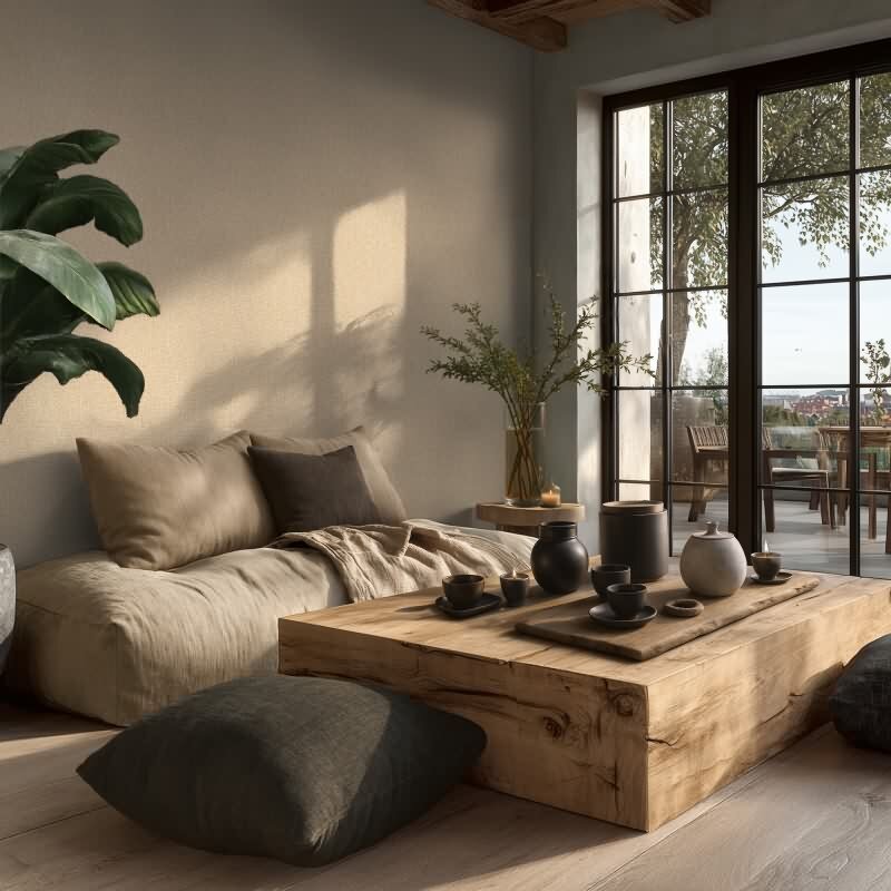 Stoff & Geflecht-Muster Vliestapete im Beige-Ton - Vibes & Styles Serie (KG-177117)