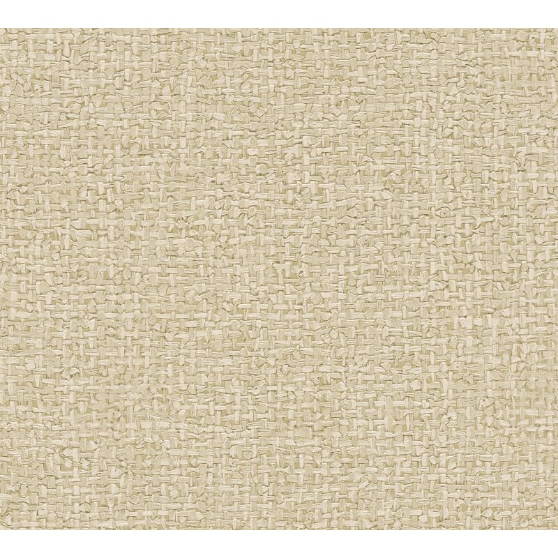 Stoff & Geflecht-Muster Vliestapete im Beige-Ton - Vibes & Styles Serie (KG-177117)
