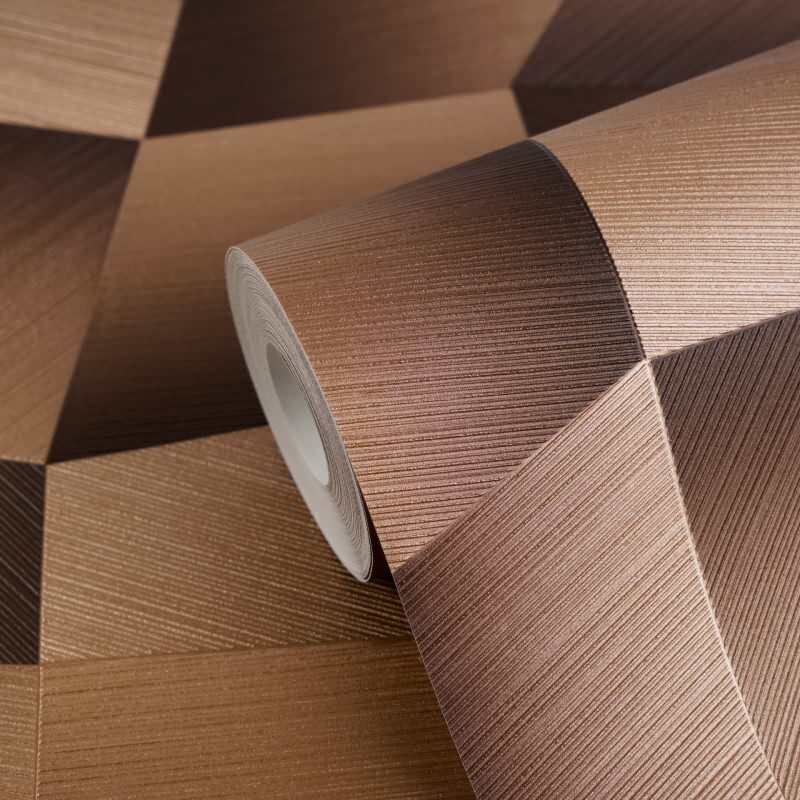 Stilvolle Grafik & Geometrie-Tapete Braun aus Vibes & Styles (KG-177118)