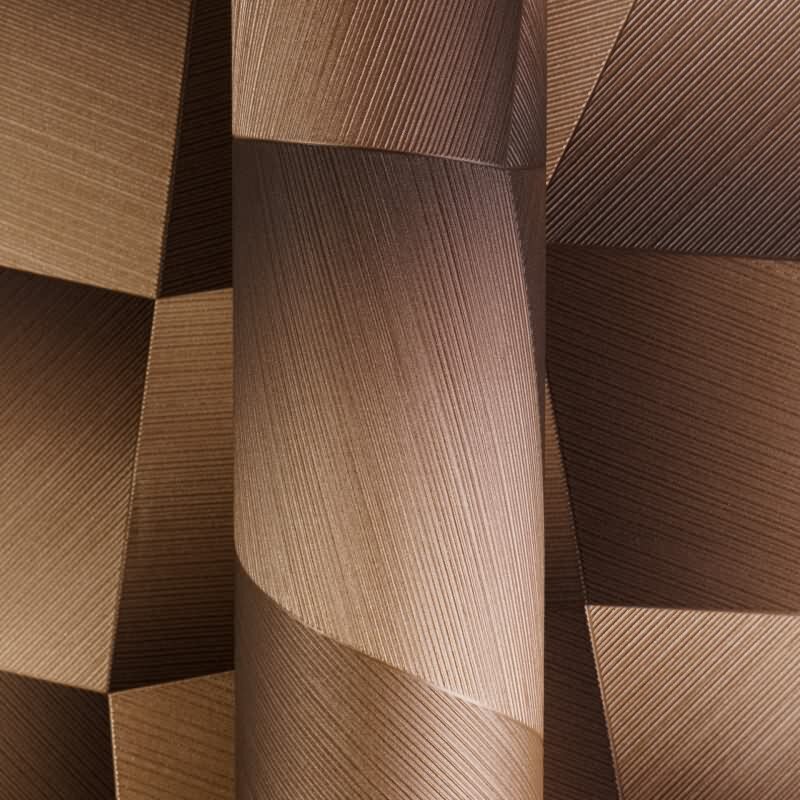 Stilvolle Grafik & Geometrie-Tapete Braun aus Vibes & Styles (KG-177118)