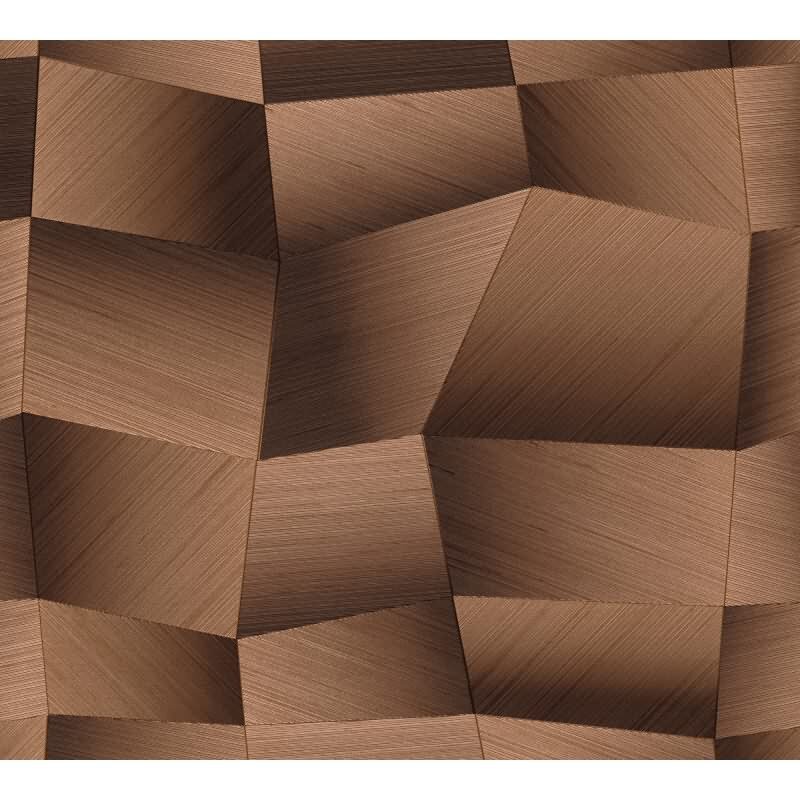 Stilvolle Grafik & Geometrie-Tapete Braun aus Vibes & Styles (KG-177118)