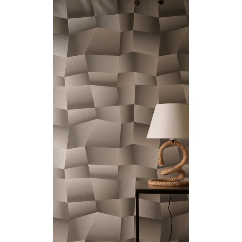 Edle Vliestapete mit Grafik & Geometrie in Grau (Vibes & Styles) (KG-177119)