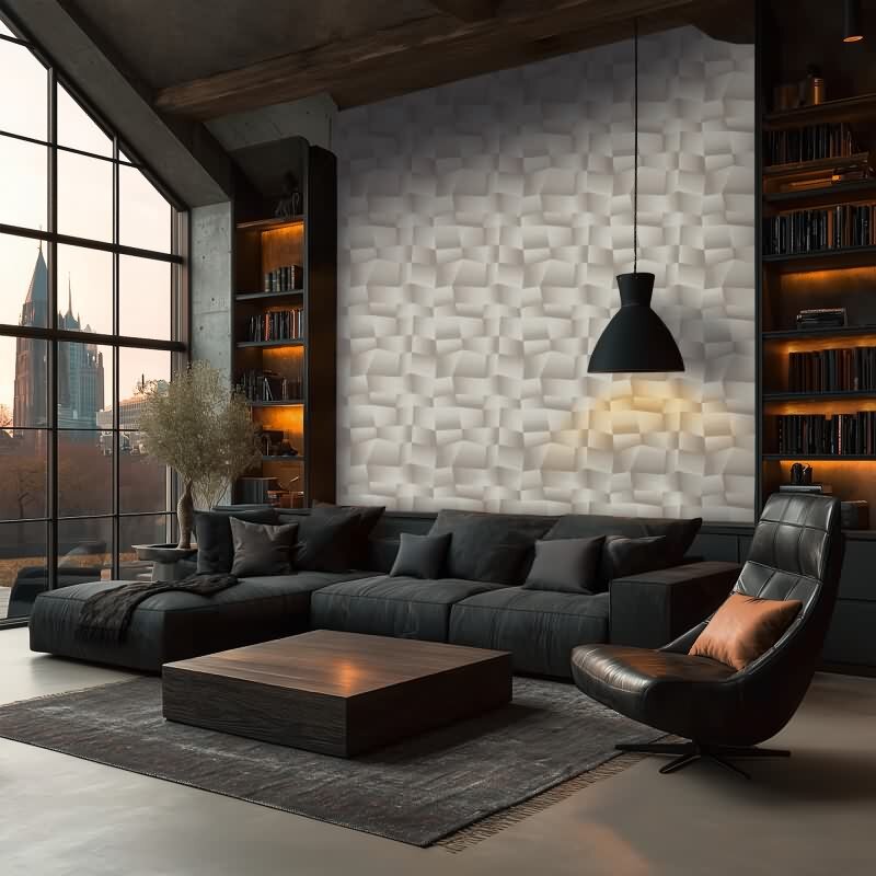 Edle Vliestapete mit Grafik & Geometrie in Grau (Vibes & Styles) (KG-177119)