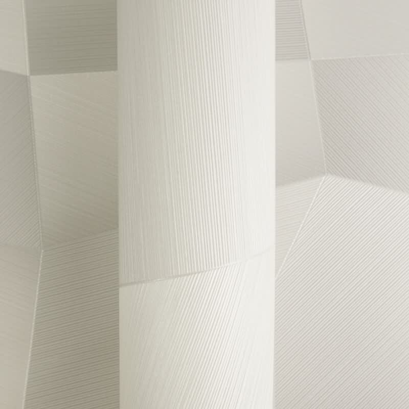 Hochwertige Vliestapete Grafik & Geometrie Weiß & Grau - Vibes & Styles (KG-177120)