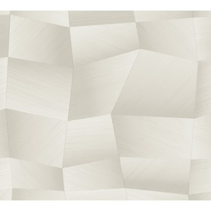 Hochwertige Vliestapete Grafik & Geometrie Weiß & Grau - Vibes & Styles (KG-177120)