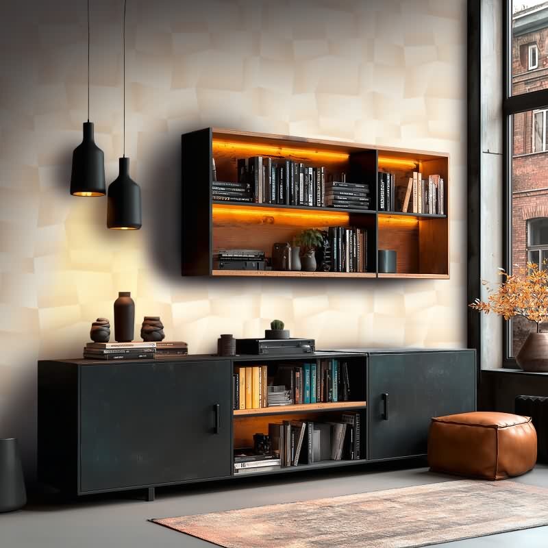 Beige Grafik & Geometrie-Design Vliestapete - Vibes & Styles Kollektion (KG-177121)