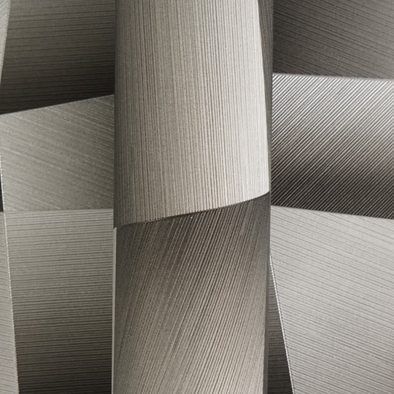 Hochwertige Vliestapete Grafik & Geometrie Grau & Schwarz - Vibes & Styles (KG-177122)