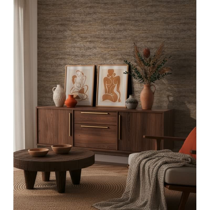 Vliestapete Beige Stein - Vibes & Styles Edition von livingwalls (KG-177123)