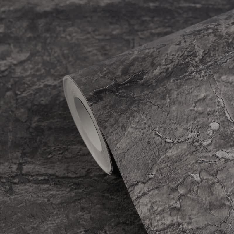 Elegante Vliestapete Schwarz-Stein - Exklusiv Vibes & Styles (KG-177124)