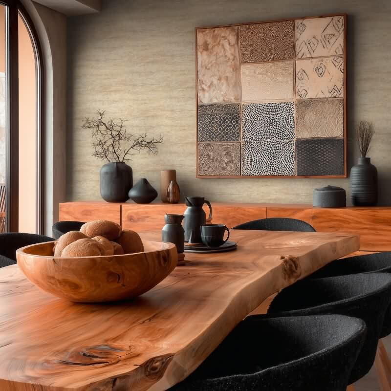 Stein-Muster Vliestapete im Beige-Ton - Vibes & Styles Serie (KG-177125)