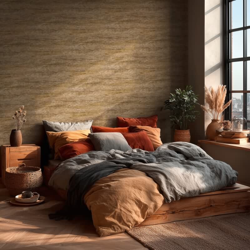 Vliestapete Braun Stein - Vibes & Styles Edition von livingwalls (KG-177126)