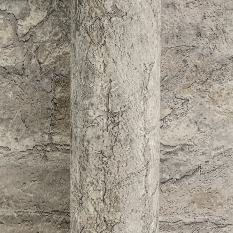 Stein-Muster Vliestapete im Grau-Ton - Vibes & Styles Serie (KG-177127)