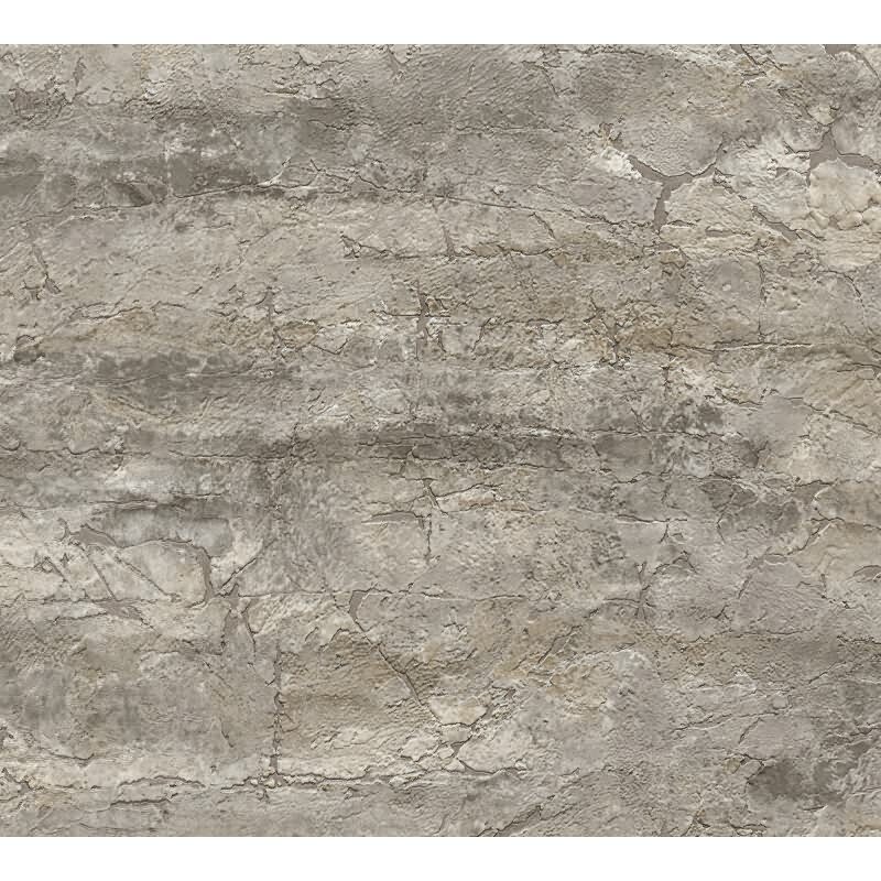 Stein-Muster Vliestapete im Grau-Ton - Vibes & Styles Serie (KG-177127)