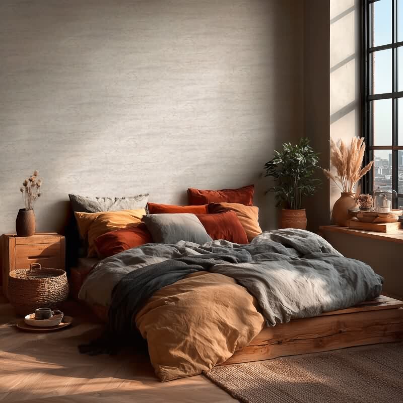 Stilvolle Stein-Tapete Grau mit Weiß aus Vibes & Styles (KG-177128)