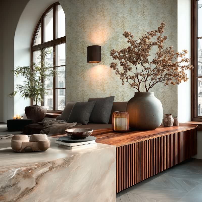 Vliestapete Grau Grafik & Geometrie - Vibes & Styles Edition von livingwalls (KG-177129)