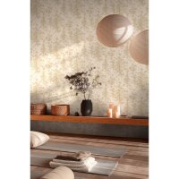 Elegante Vliestapete Beige-Grafik &amp; Geometrie -...