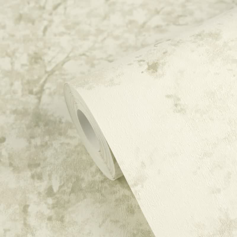 Edle Vliestapete mit Grafik & Geometrie in Beige & Grün (Vibes & Styles) (KG-177132)