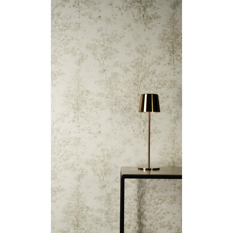 Edle Vliestapete mit Grafik & Geometrie in Beige & Grün (Vibes & Styles) (KG-177132)