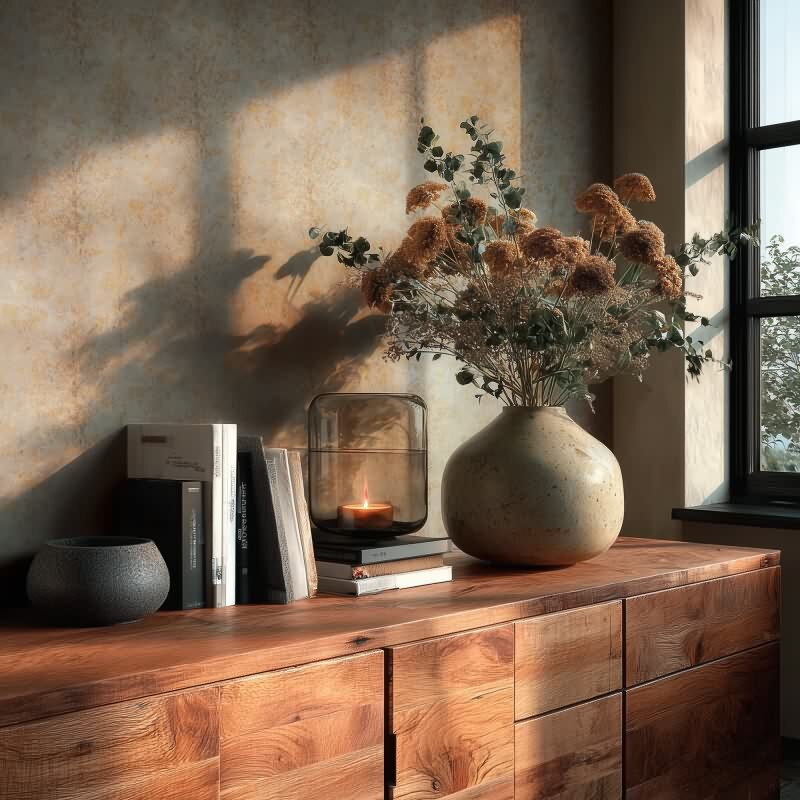 Beige Grafik & Geometrie-Design Vliestapete - Vibes & Styles Kollektion (KG-177133)