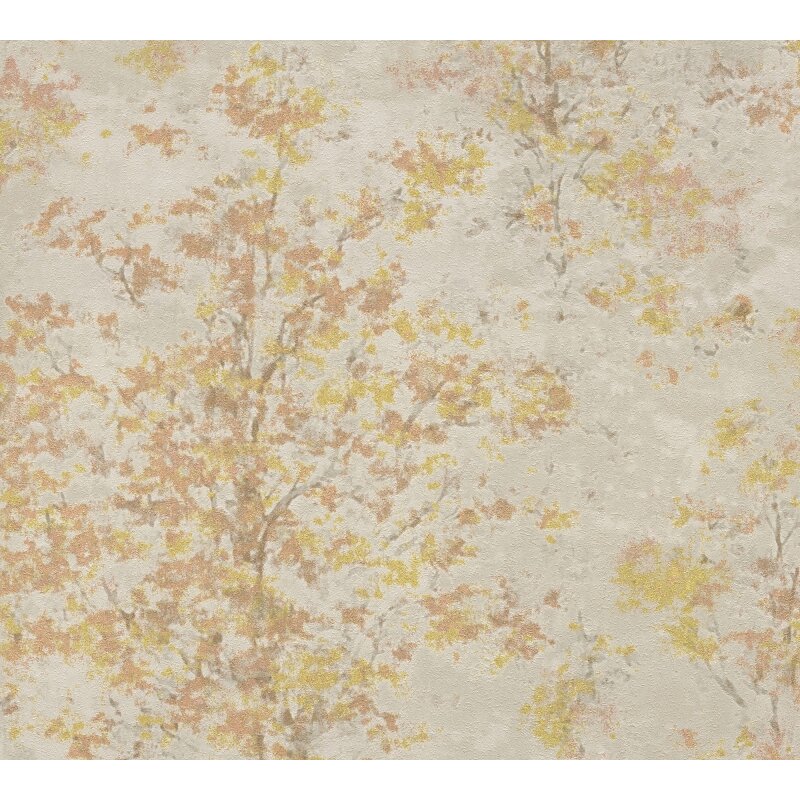 Beige Grafik & Geometrie-Design Vliestapete - Vibes & Styles Kollektion (KG-177133)