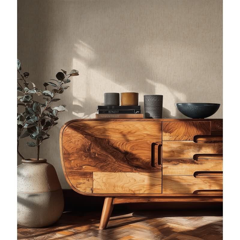 Uni Vliestapete in Beige & Grau - Vibes & Styles von livingwalls (KG-177139)