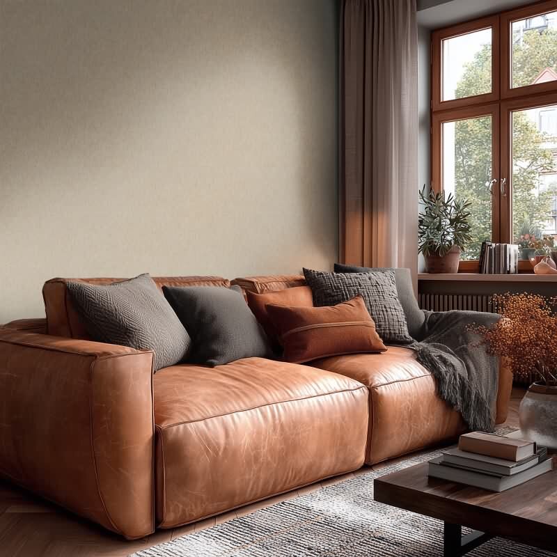Uni Vliestapete in Beige & Grau - Vibes & Styles von livingwalls (KG-177139)
