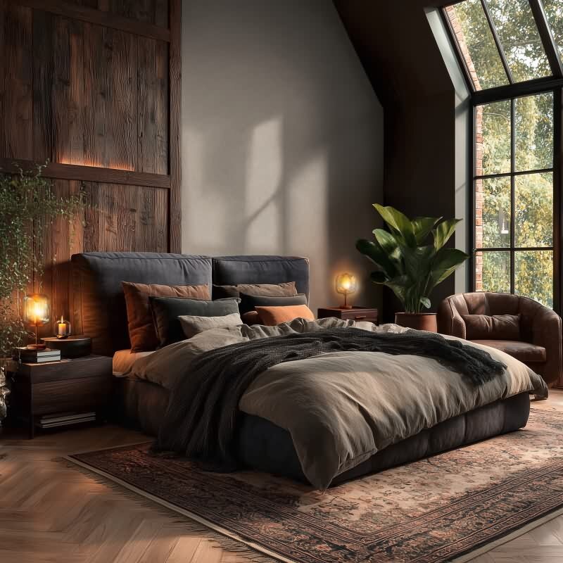 Uni-Muster Vliestapete im Braun-Ton - Vibes & Styles Serie (KG-177141)