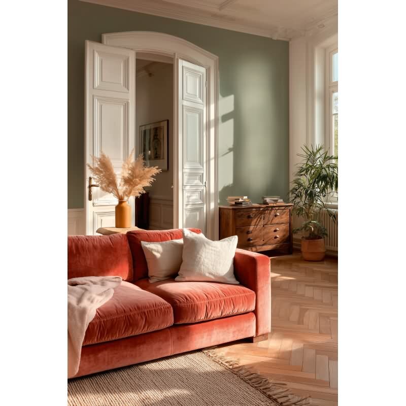 Uni-Muster Vliestapete im Grün-Ton - Vibes & Styles Serie (KG-177144)