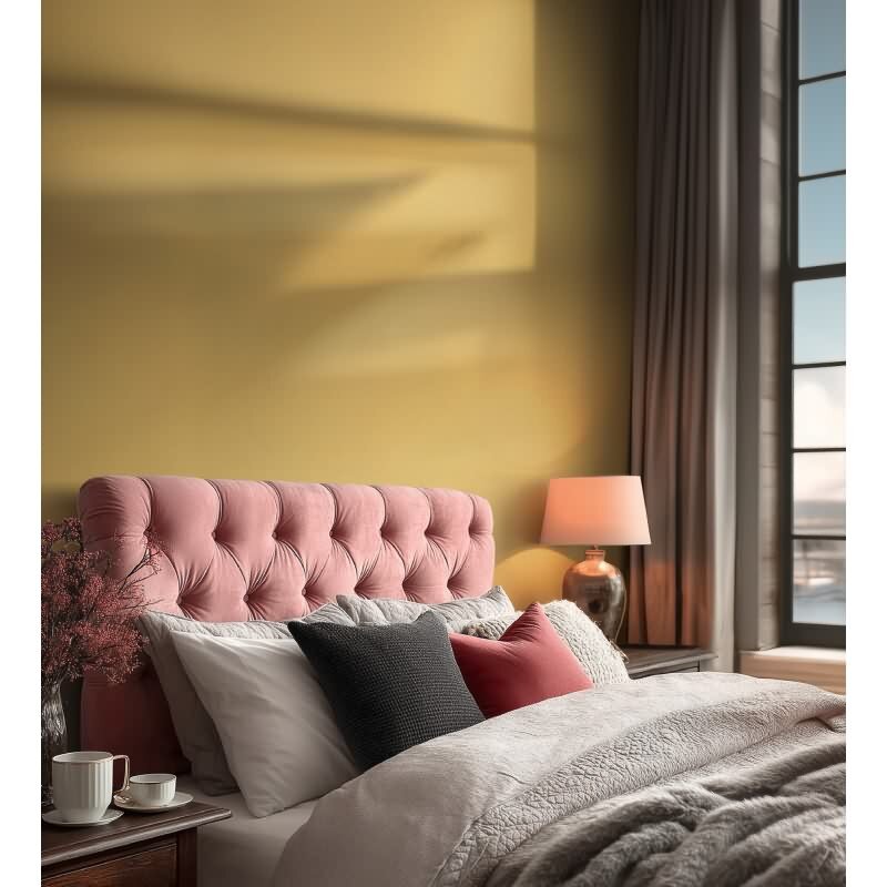 Edle Vliestapete mit Uni in Gelb (Vibes & Styles) (KG-177146)