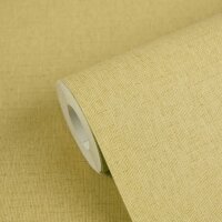 Edle Vliestapete mit Uni in Gelb (Vibes & Styles)...