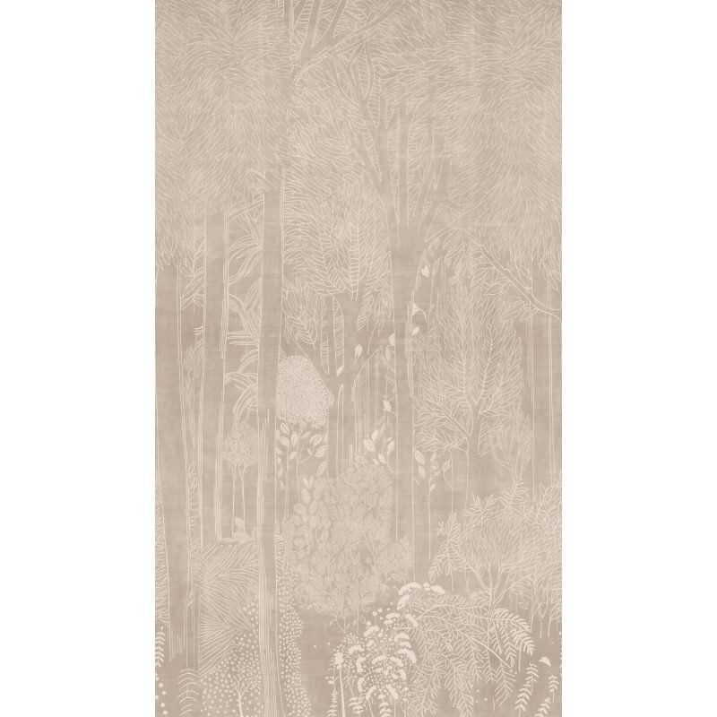 Hochwertige Vliestapete Bäume & Wald Beige & Beige - Vibes & Styles (KG-177148)