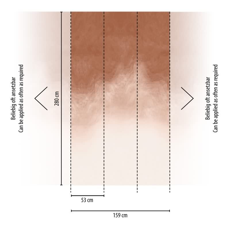 Edle Vliestapete mit Grafik & Geometrie in Braun & Beige (Vibes & Styles) (KG-177151)