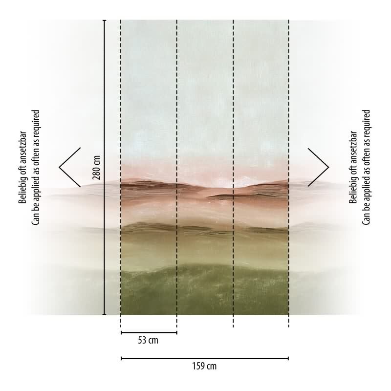 Kunst-Muster Vliestapete im Braun-Ton - Vibes & Styles Serie (KG-177152)