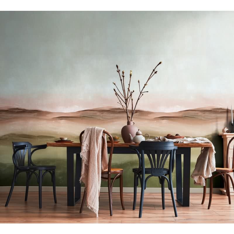 Kunst-Muster Vliestapete im Braun-Ton - Vibes & Styles Serie (KG-177152)