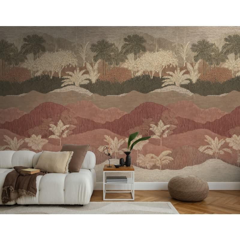 Elegante Vliestapete Braun-Bäume & Wald - Exklusiv Vibes & Styles (KG-177155)