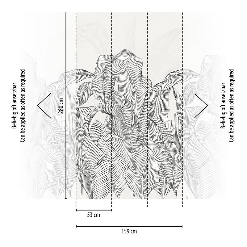 Hochwertige Vliestapete Bäume & Wald Grau & Schwarz - Vibes & Styles (KG-177157)