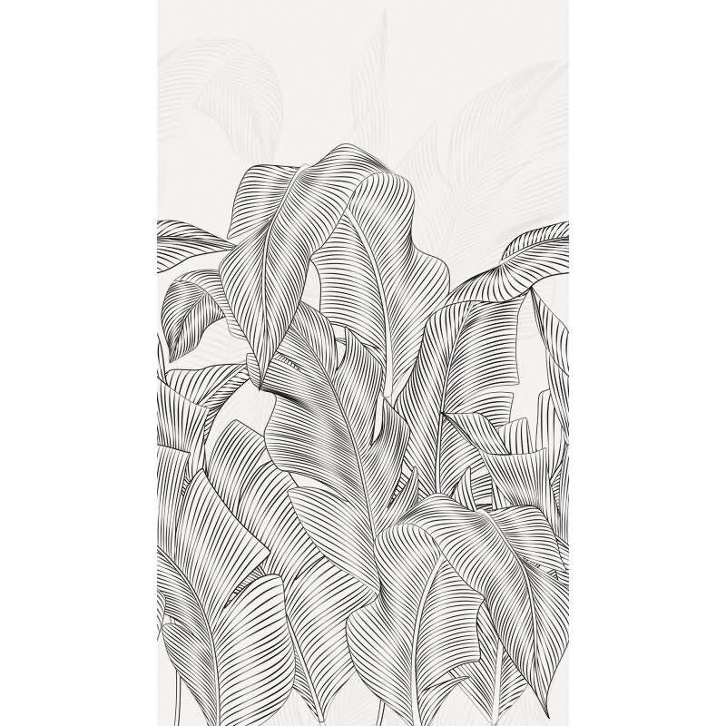 Hochwertige Vliestapete Bäume & Wald Grau & Schwarz - Vibes & Styles (KG-177157)