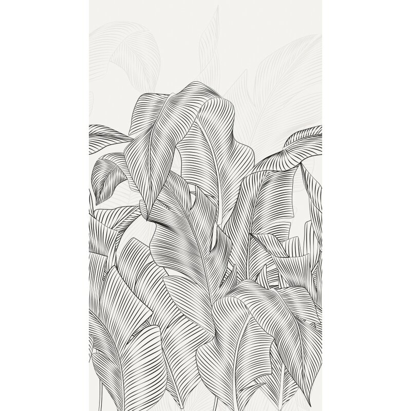 Hochwertige Vliestapete Bäume & Wald Grau & Schwarz - Vibes & Styles (KG-177157)