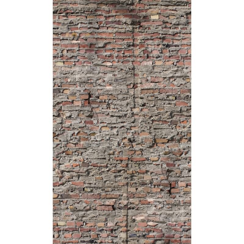 Hochwertige Vliestapete Stein Grau & Rot - Vibes & Styles (KG-177158)