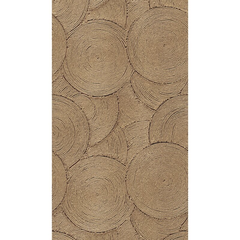 Edle Vliestapete mit Punkte & Kreise in Beige & Braun (Vibes & Styles) (KG-177160)