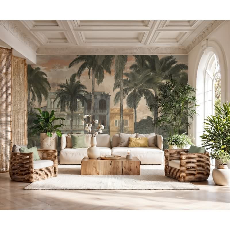 Bäume & Wald Vliestapete in Beige & Grau - Cuba II von AS-Creation (KG-177162)